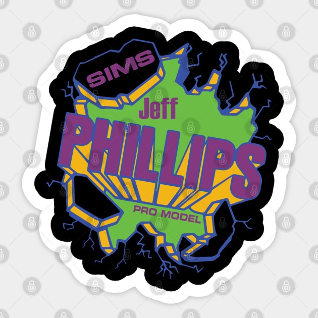 Jeff Phillips Purple Skateboard Sticker by zavod44